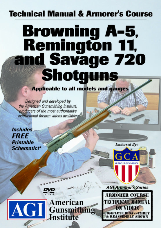 Agi Armorers Course For Browning A 5 Remington 11 And Savage 720 Shotguns The American 0949